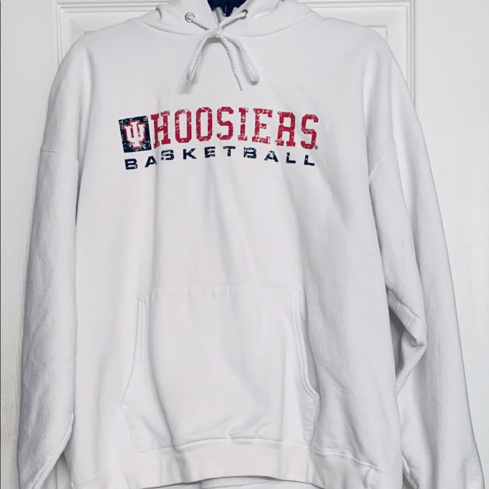 IU Indiana Hoosiers Basketball Hoodie Sweatshirt L